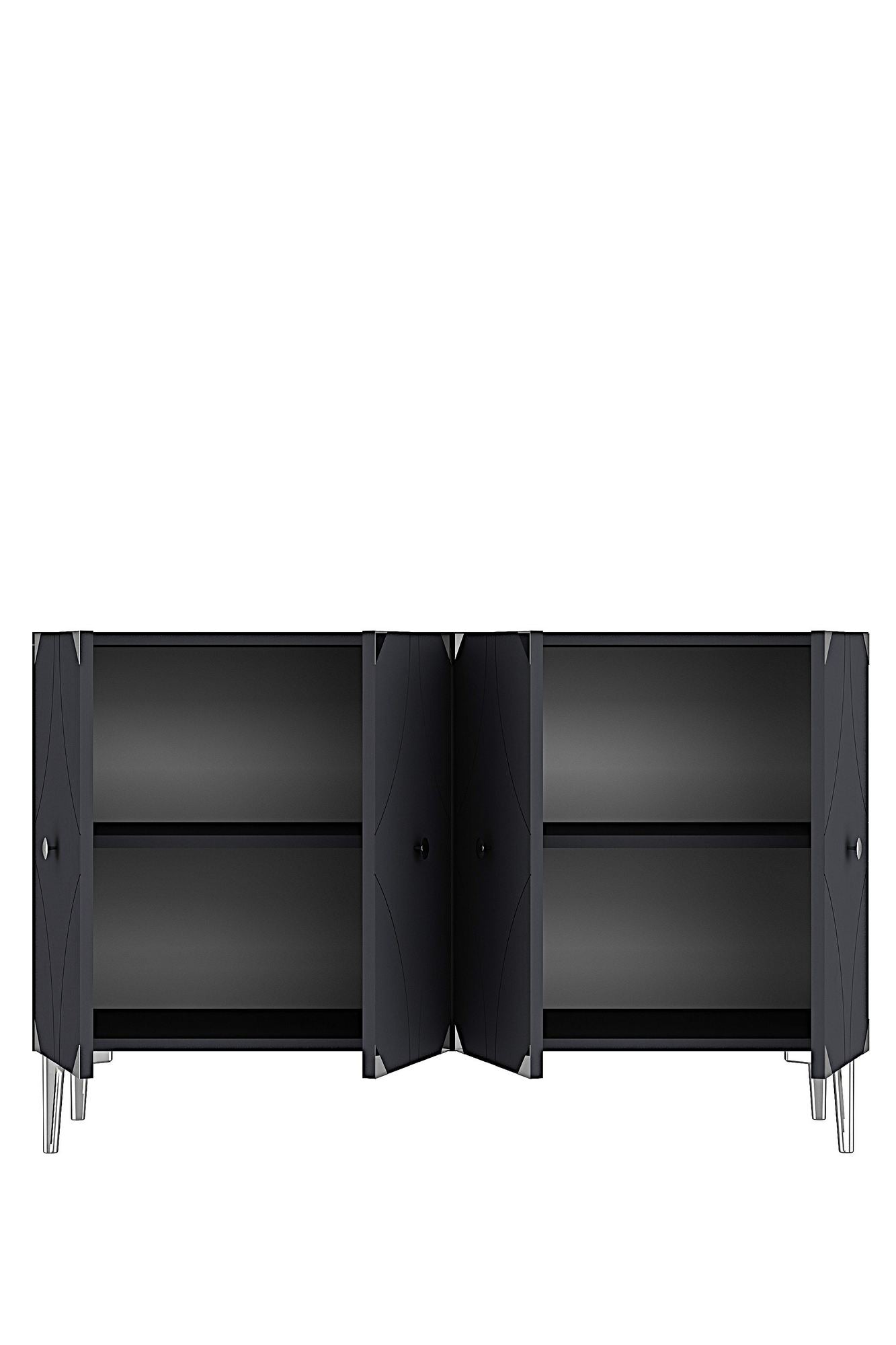Μπουφές Ανθρακί
Ασημί 120x32x75cm | 555CHM1440
