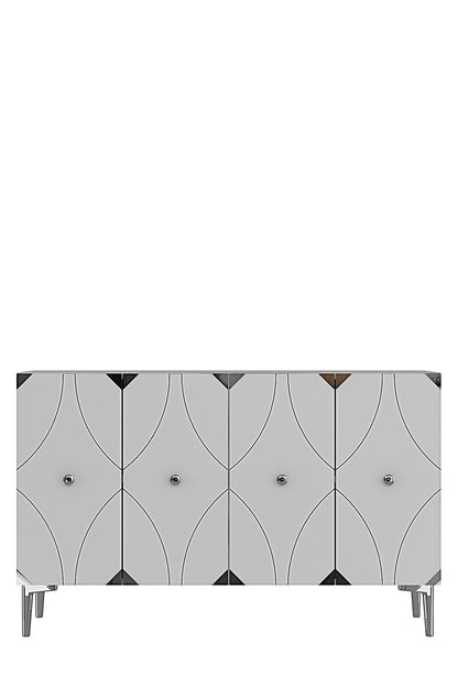 Μπουφές Λευκό
Ασημί 120x32x75cm | 555CHM1441