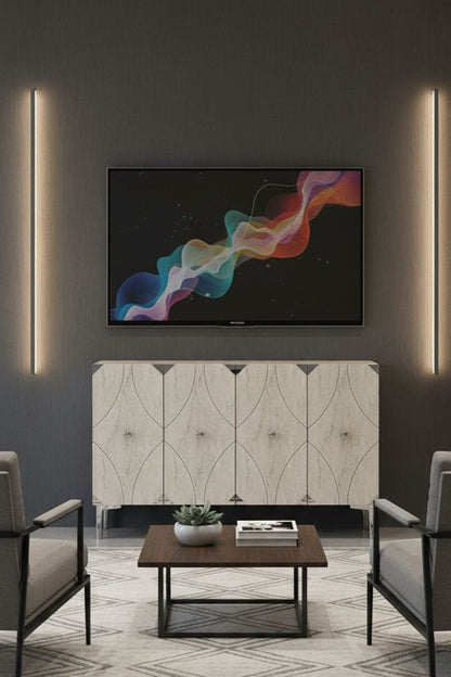 Μπουφές Λευκό
Τραβερτίνη
Ασημί 120x32x75cm | 555CHM1442