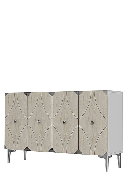 Μπουφές Λευκό
Τραβερτίνη
Ασημί 120x32x75cm | 555CHM1442