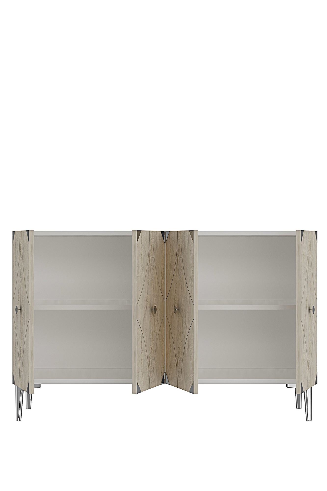 Μπουφές Λευκό
Τραβερτίνη
Ασημί 120x32x75cm | 555CHM1442
