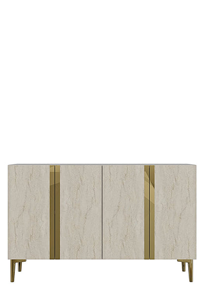 Μπουφές Λευκό
Τραβερτίνη
Χρυσό 120x32x75cm | 555CHM1445