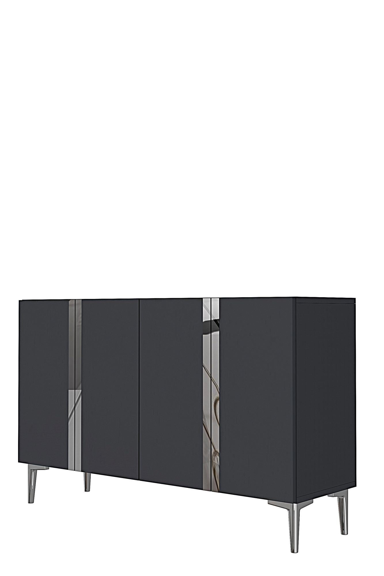 Μπουφές Ανθρακί
Ασημί 120x32x75cm | 555CHM1446