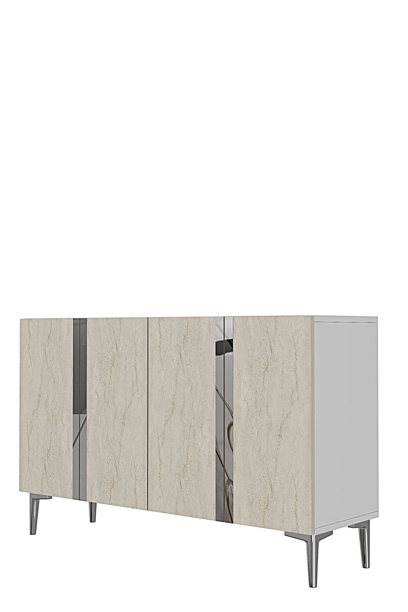 Μπουφές Λευκό
Τραβερτίνη
Ασημί 120x32x75cm | 555CHM1448