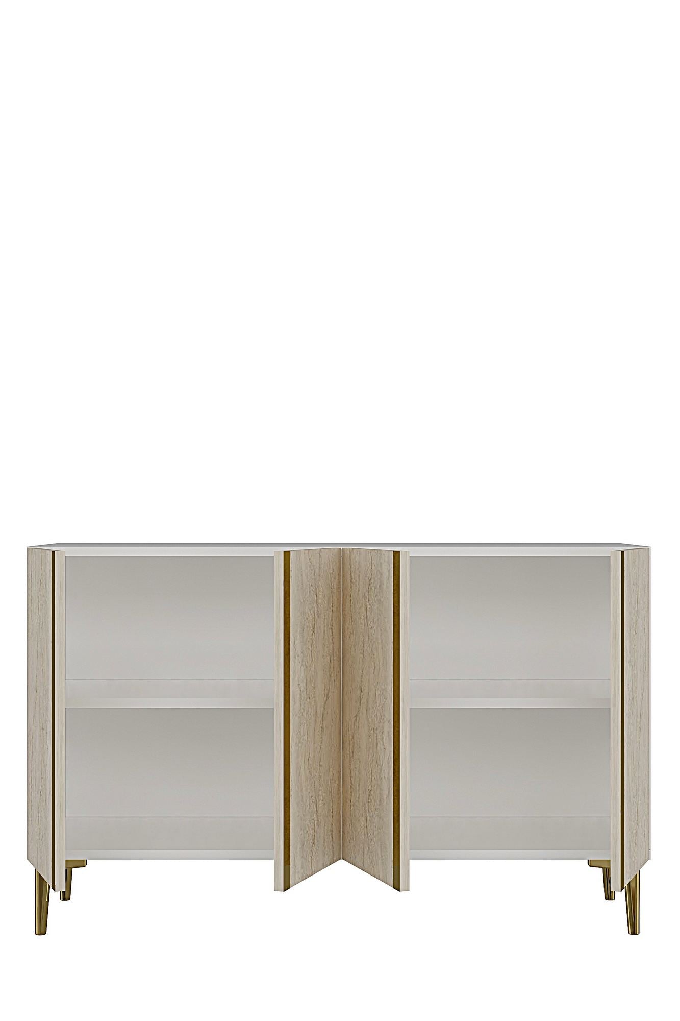 Μπουφές Λευκό
Τραβερτίνη
Ασημί 120x32x75cm | 555CHM1448