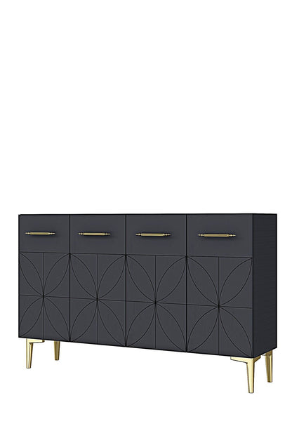 Κονσόλα Μπουφές 120x75x32 εκ Ανθρακί 555CHM1548
