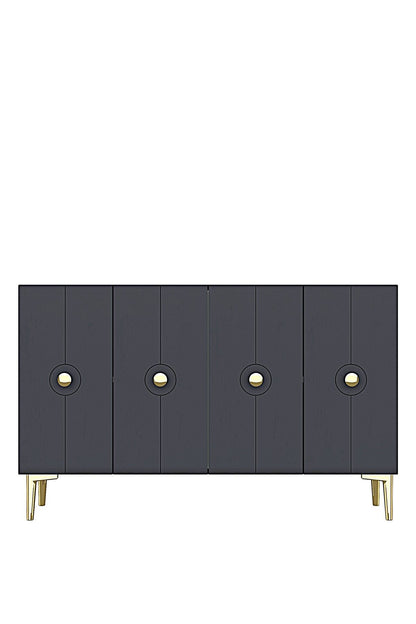 Κονσόλα Μπουφές 120x75x32 εκ Ανθρακί 555CHM1552