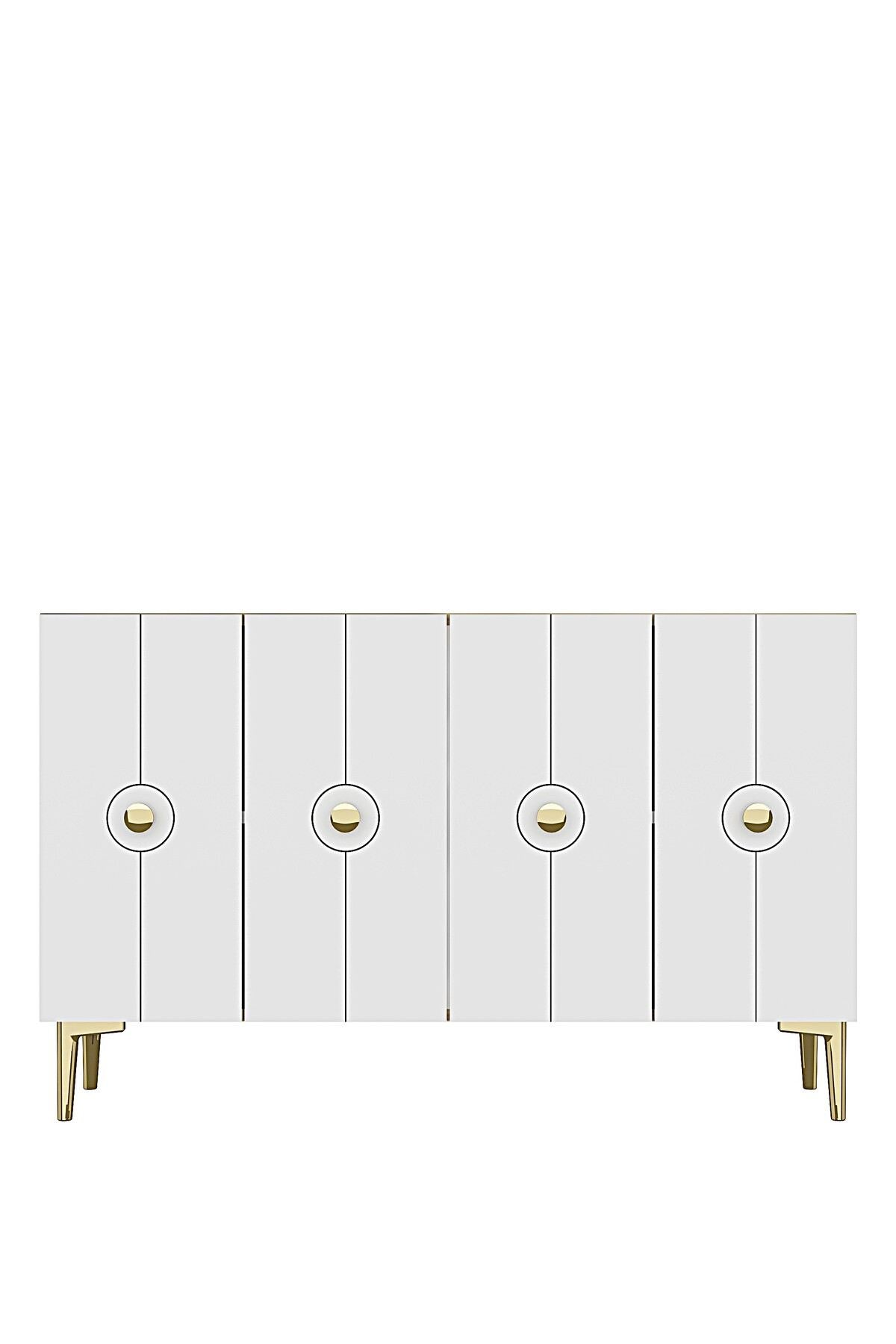 Κονσόλα Μπουφές 120x75x32 εκ Δρυς Sapphire / Λευκό 555CHM1555