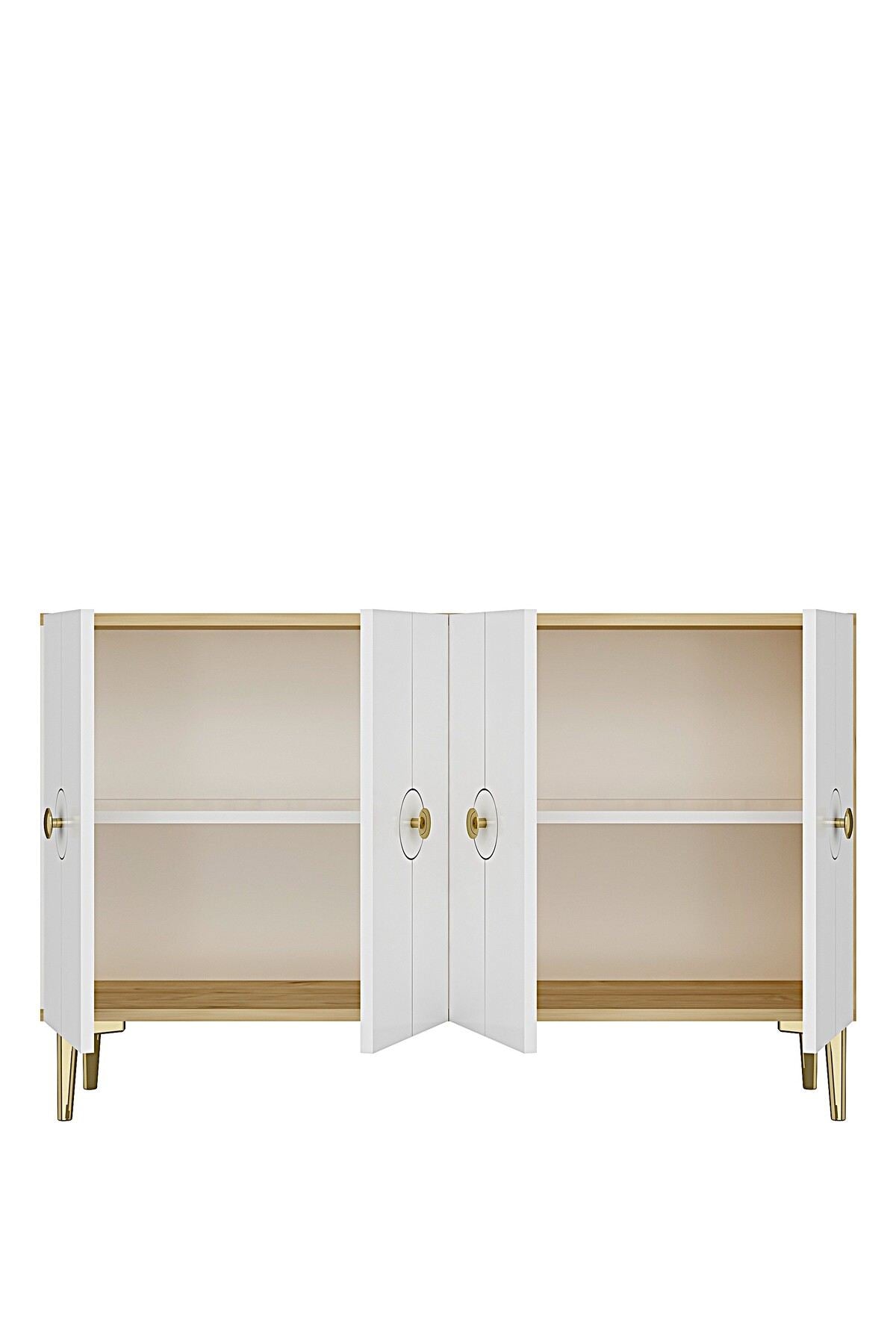 Κονσόλα Μπουφές 120x75x32 εκ Δρυς Sapphire / Λευκό 555CHM1555