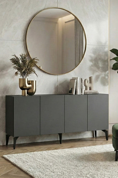 Κονσόλα Μπουφές 125x75x32 εκ Ανθρακί 555CHM1556