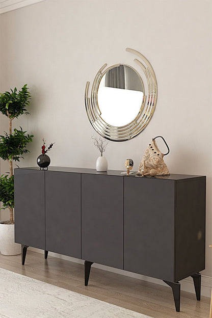 Κονσόλα Μπουφές 125x75x32 εκ Ανθρακί 555CHM1556