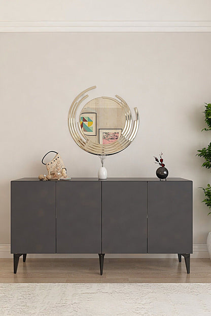 Κονσόλα Μπουφές 125x75x32 εκ Ανθρακί 555CHM1556
