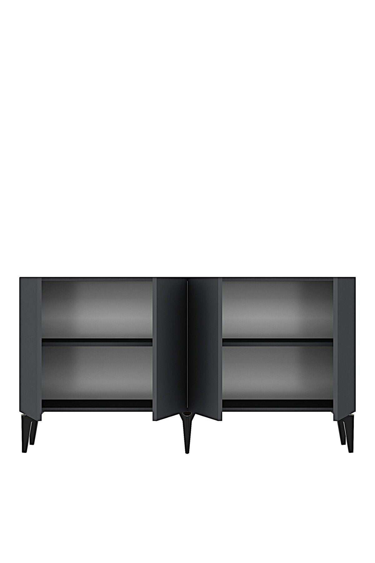 Κονσόλα Μπουφές 125x75x32 εκ Ανθρακί 555CHM1556