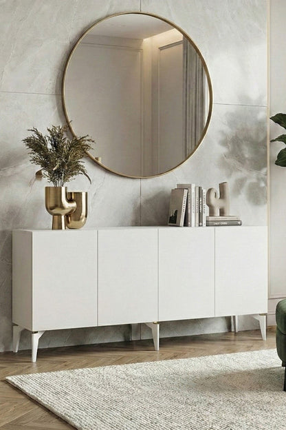 Κονσόλα Μπουφές 125x75x32 εκ Λευκό 555CHM1557