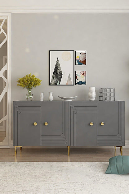 Κονσόλα Μπουφές 150x75x32 εκ Ανθρακί 555CHM1581