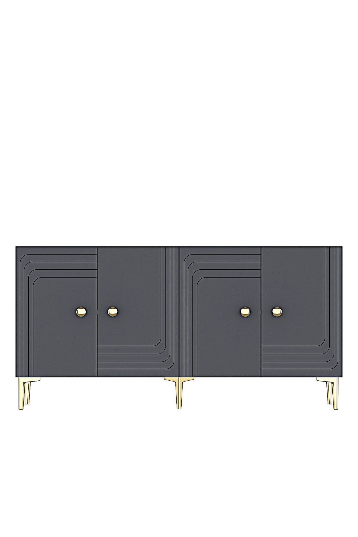 Κονσόλα Μπουφές 150x75x32 εκ Ανθρακί 555CHM1581