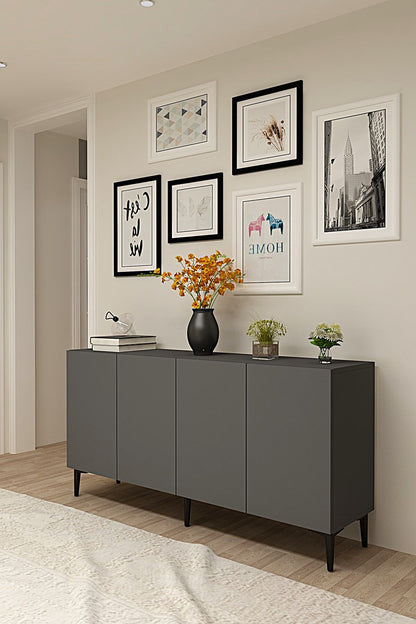 Κονσόλα Μπουφές 150x75x32 εκ Ανθρακί 555CHM1597