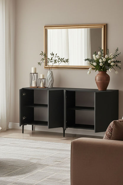 Κονσόλα Μπουφές 150x75x32 εκ Ανθρακί 555CHM1597