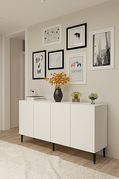 Κονσόλα Μπουφές 150x75x32 εκ Λευκό 555CHM1598