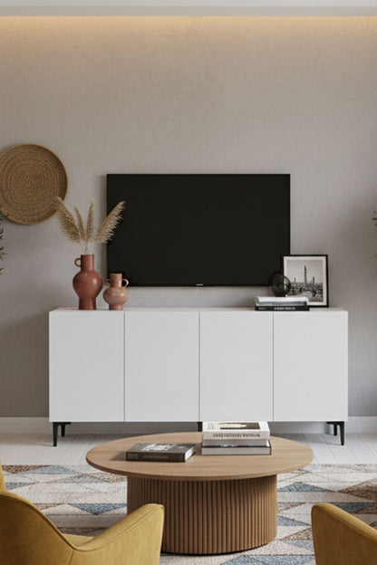 Κονσόλα Μπουφές 150x75x32 εκ Λευκό 555CHM1598