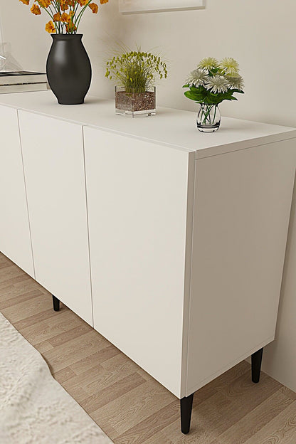 Κονσόλα Μπουφές 150x75x32 εκ Λευκό 555CHM1598