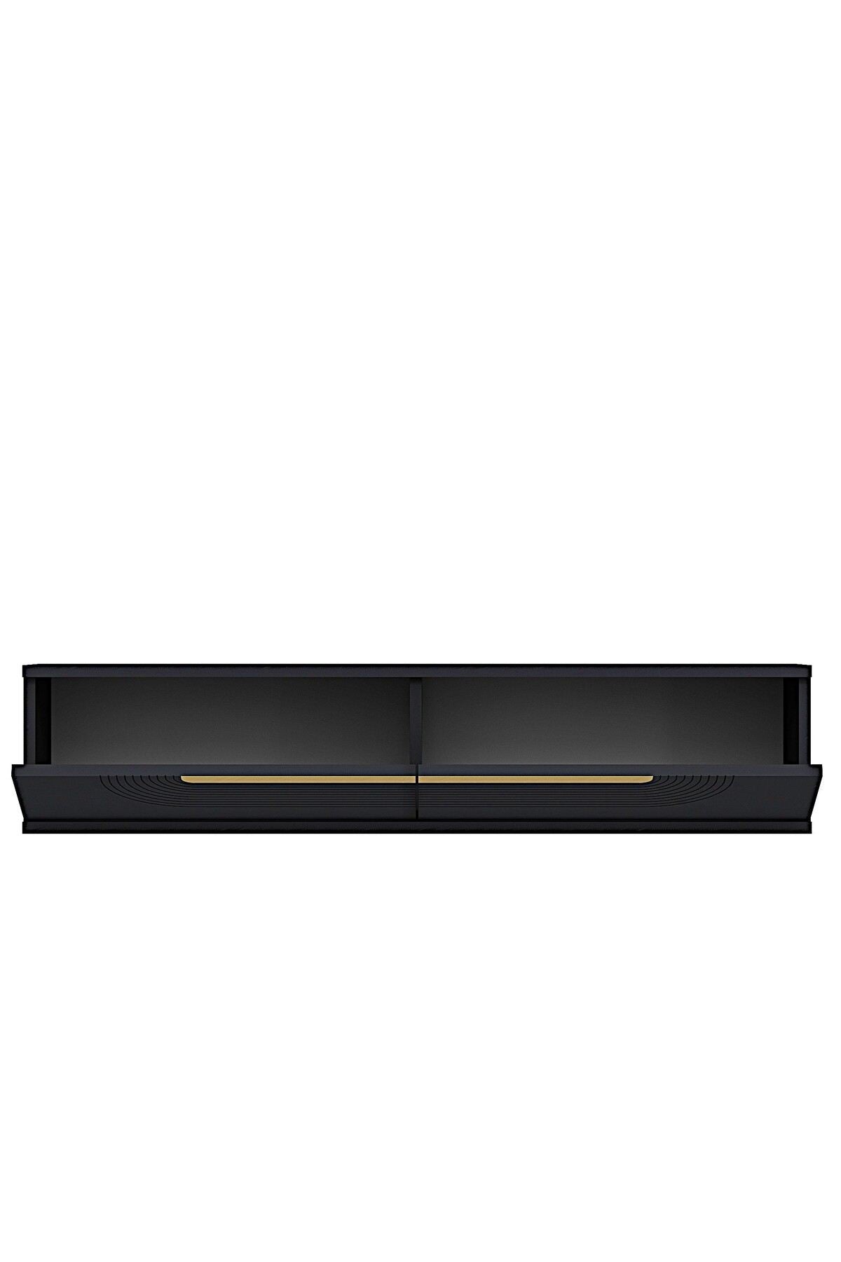 Συρταριέρα 120x25.5x29.6 εκ Ανθρακί / Χρυσό 555CHM1600