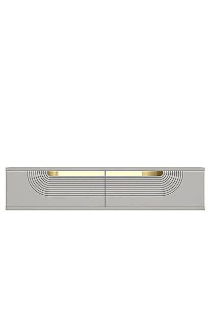 Συρταριέρα 120x25.5x29.6 εκ Λευκό / Χρυσό 555CHM1604