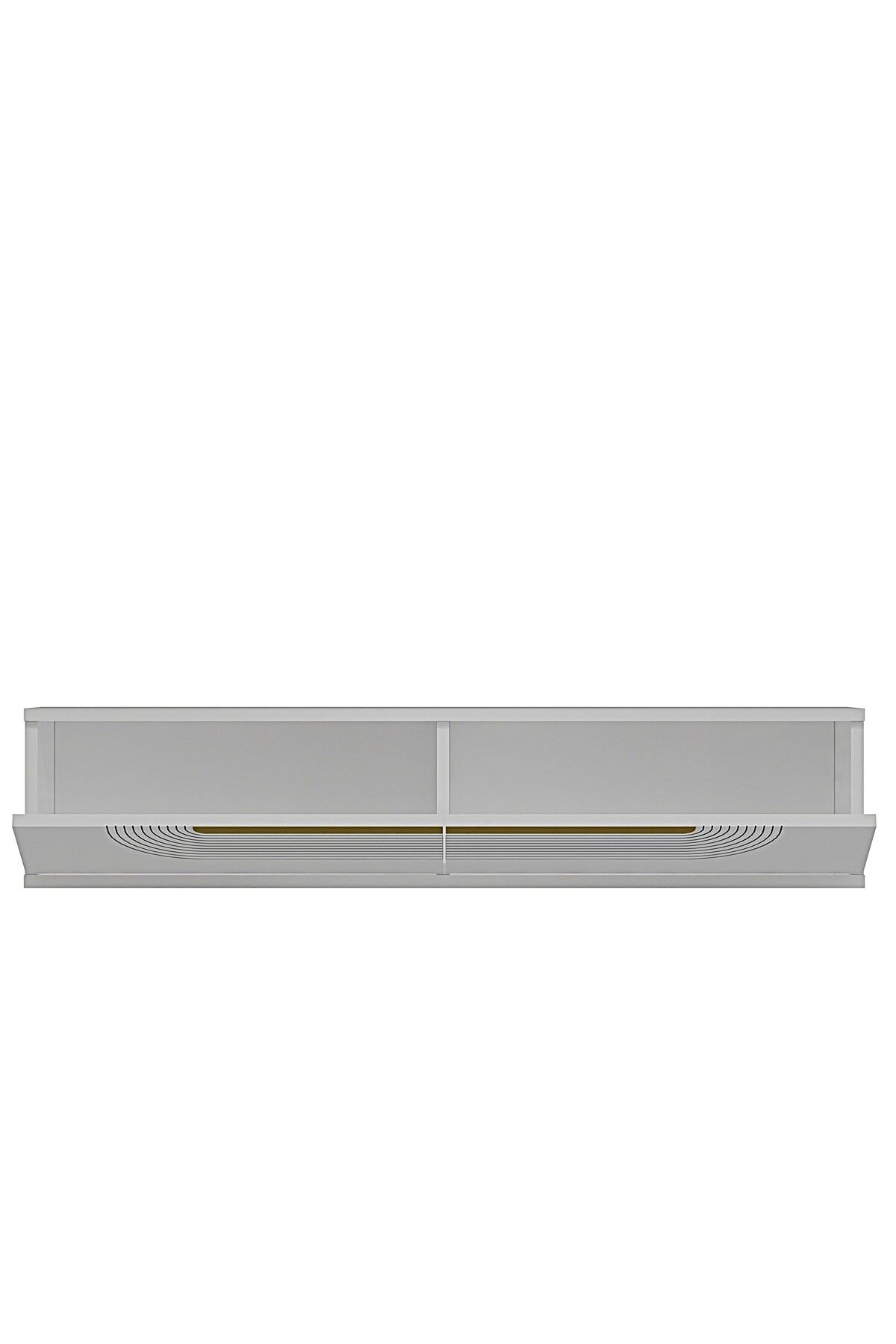 Συρταριέρα 120x25.5x29.6 εκ Λευκό / Χρυσό 555CHM1604