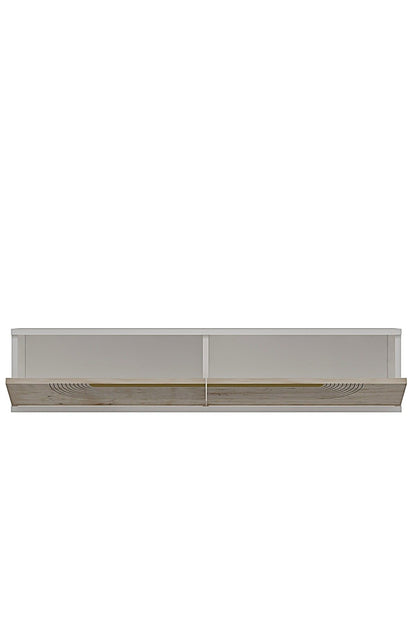 Συρταριέρα 120x25.5x29.6 εκ Λευκό / Travertine / Χρυσό 555CHM1606