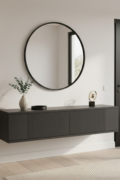 Συρταριέρα 120x25.5x29.6 εκ Ανθρακί 555CHM1610
