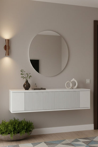 Συρταριέρα 120x25.5x29.6 εκ Λευκό 555CHM1611
