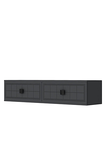 Συρταριέρα 120x25.5x29.6 εκ Ανθρακί 555CHM1613