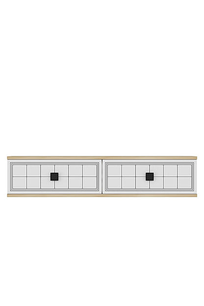 Συρταριέρα 120x25.5x29.6 εκ Δρυς Sapphire / Λευκό 555CHM1617