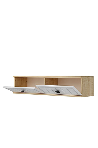 Συρταριέρα 120x25.5x29.6 εκ Δρυς Sapphire / Λευκό 555CHM1617