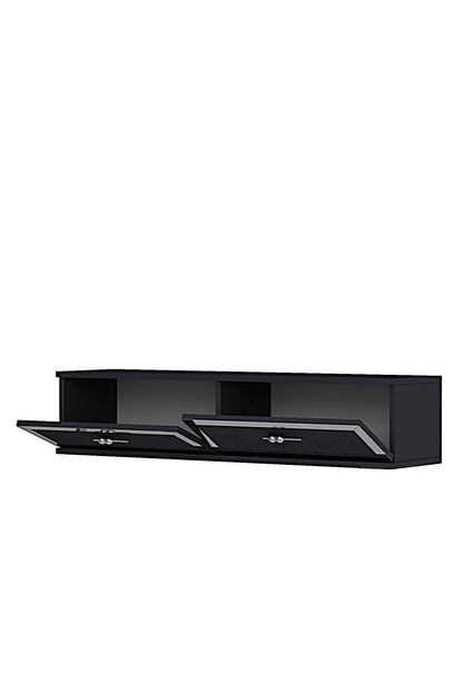 Συρταριέρα 120x25.5x29.6 εκ Ανθρακί / Ασημί 555CHM1619
