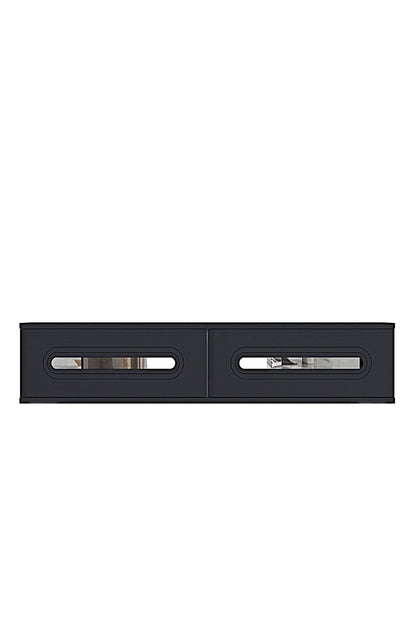 Συρταριέρα 120x25.5x29.6 εκ Ανθρακί / Ασημί 555CHM1625