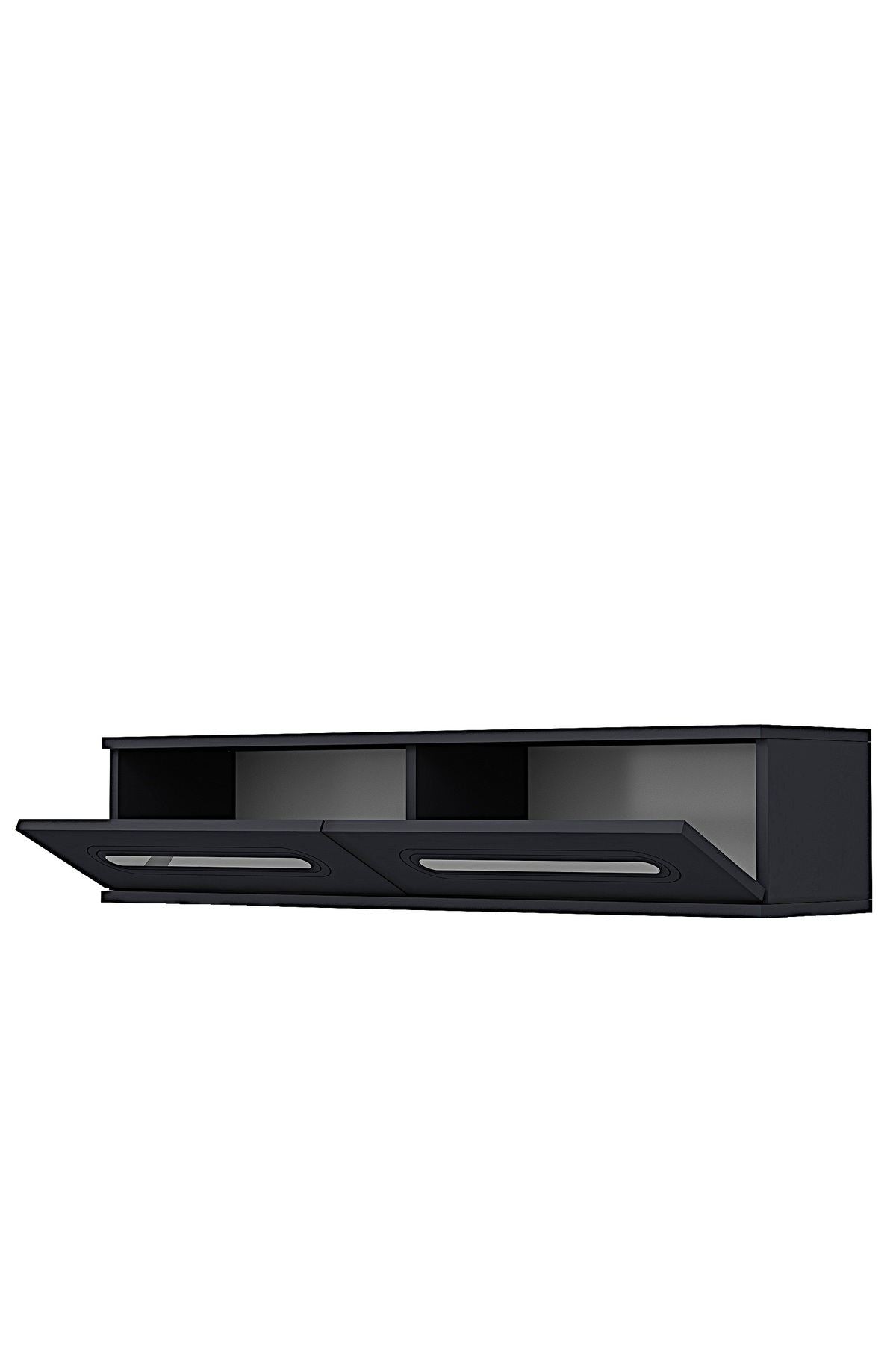 Συρταριέρα 120x25.5x29.6 εκ Ανθρακί / Ασημί 555CHM1625