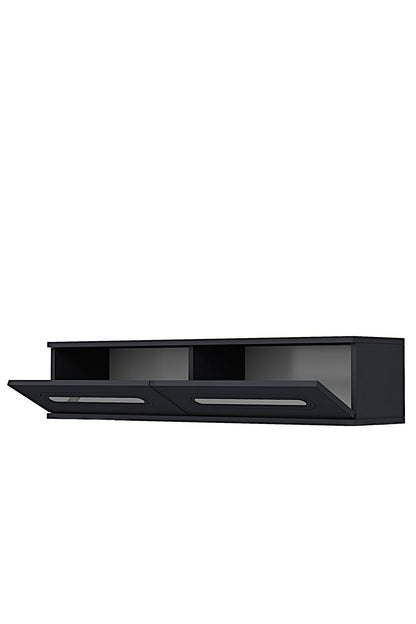 Συρταριέρα 120x25.5x29.6 εκ Ανθρακί / Ασημί 555CHM1625