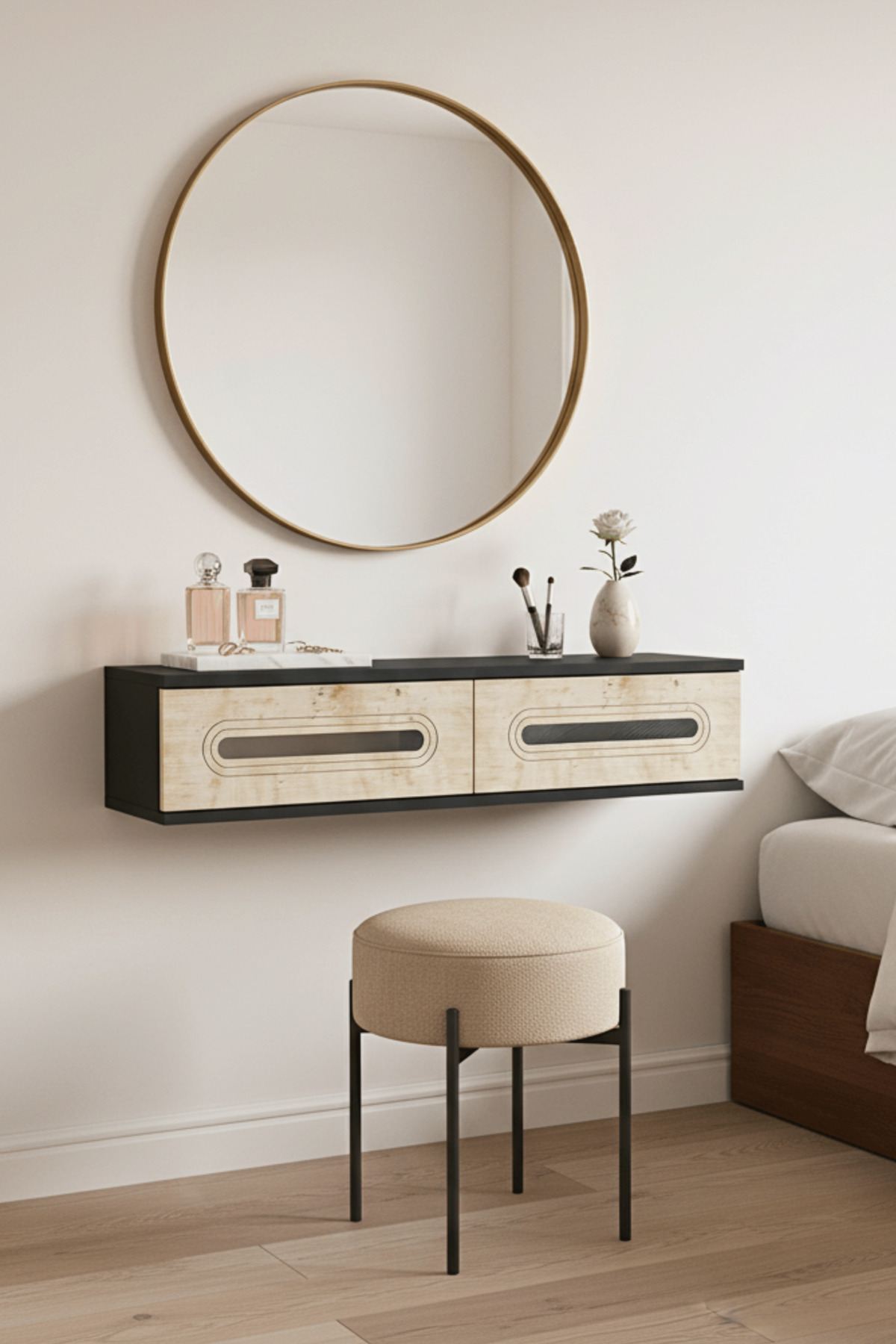 Συρταριέρα 120x25.5x29.6 εκ Ανθρακί / Travertine / Ασημί 555CHM1627
