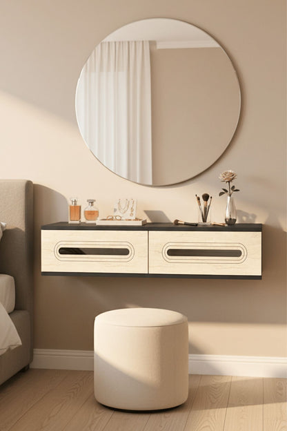 Συρταριέρα 120x25.5x29.6 εκ Ανθρακί / Travertine / Ασημί 555CHM1627