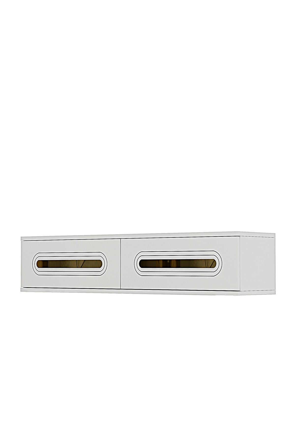 Συρταριέρα 120x25.5x29.6 εκ Λευκό / Χρυσό 555CHM1628