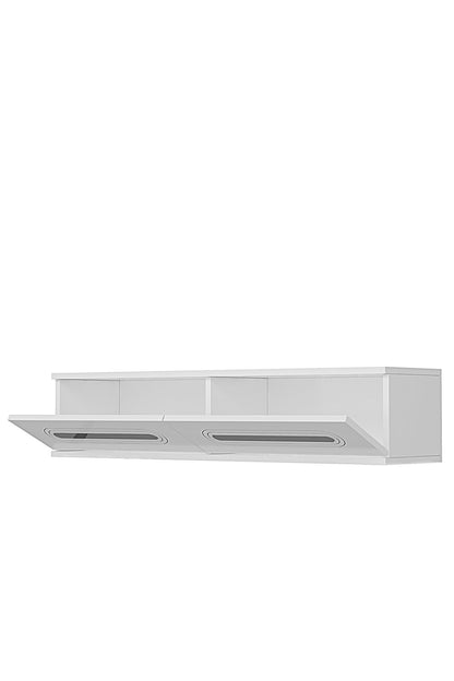 Συρταριέρα 120x25.5x29.6 εκ Λευκό / Ασημί 555CHM1629
