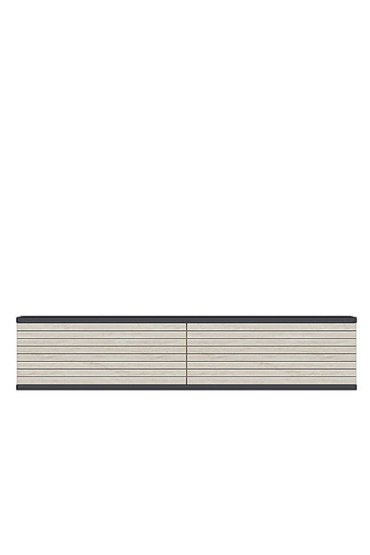 Συρταριέρα 120x25.5x29.6 εκ Ανθρακί / Travertine 555CHM1645