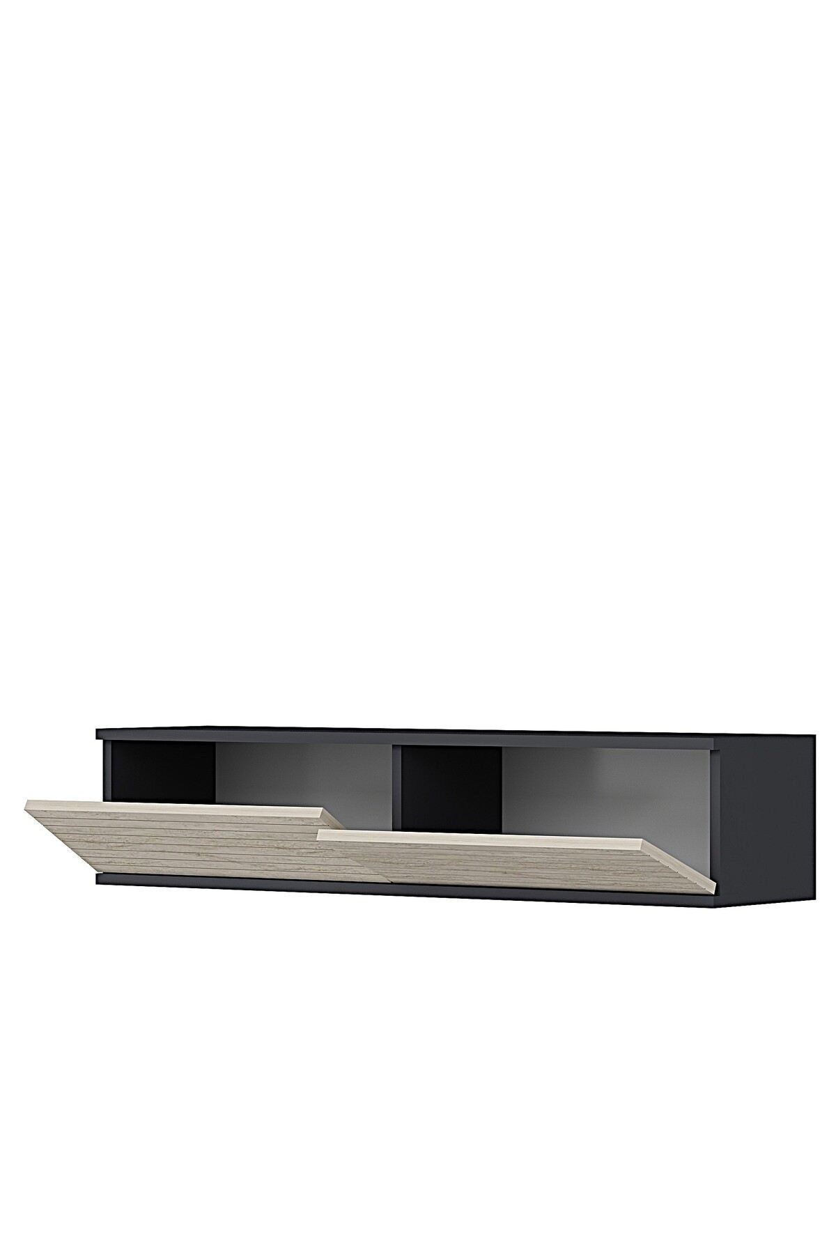 Συρταριέρα 120x25.5x29.6 εκ Ανθρακί / Travertine 555CHM1645