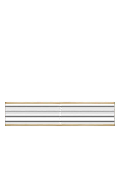 Συρταριέρα 120x25.5x29.6 εκ Δρυς Sapphire / Λευκό 555CHM1648