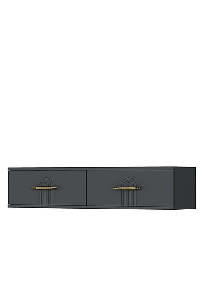 Συρταριέρα 120x25.5x29.6 εκ Ανθρακί 555CHM1649
