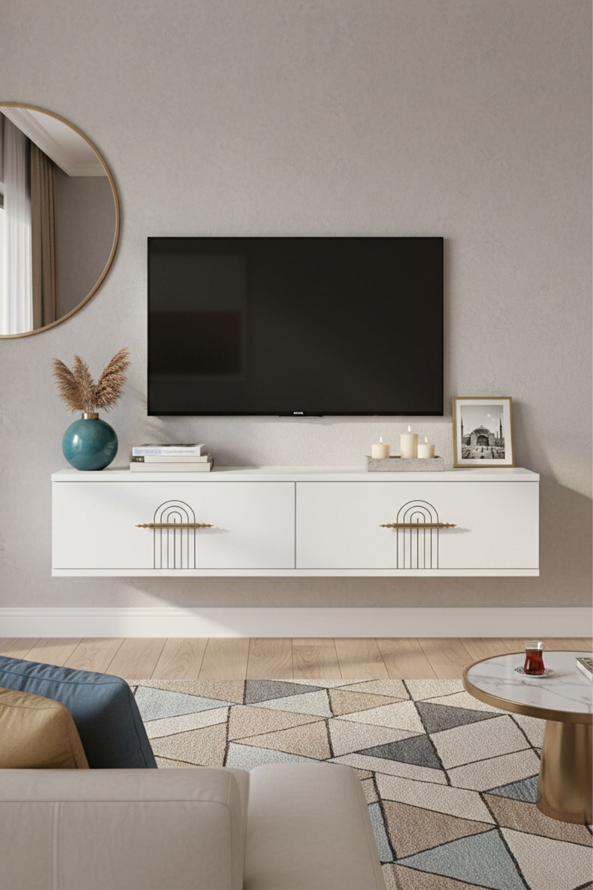 Συρταριέρα 120x25.5x29.6 εκ Λευκό 555CHM1651