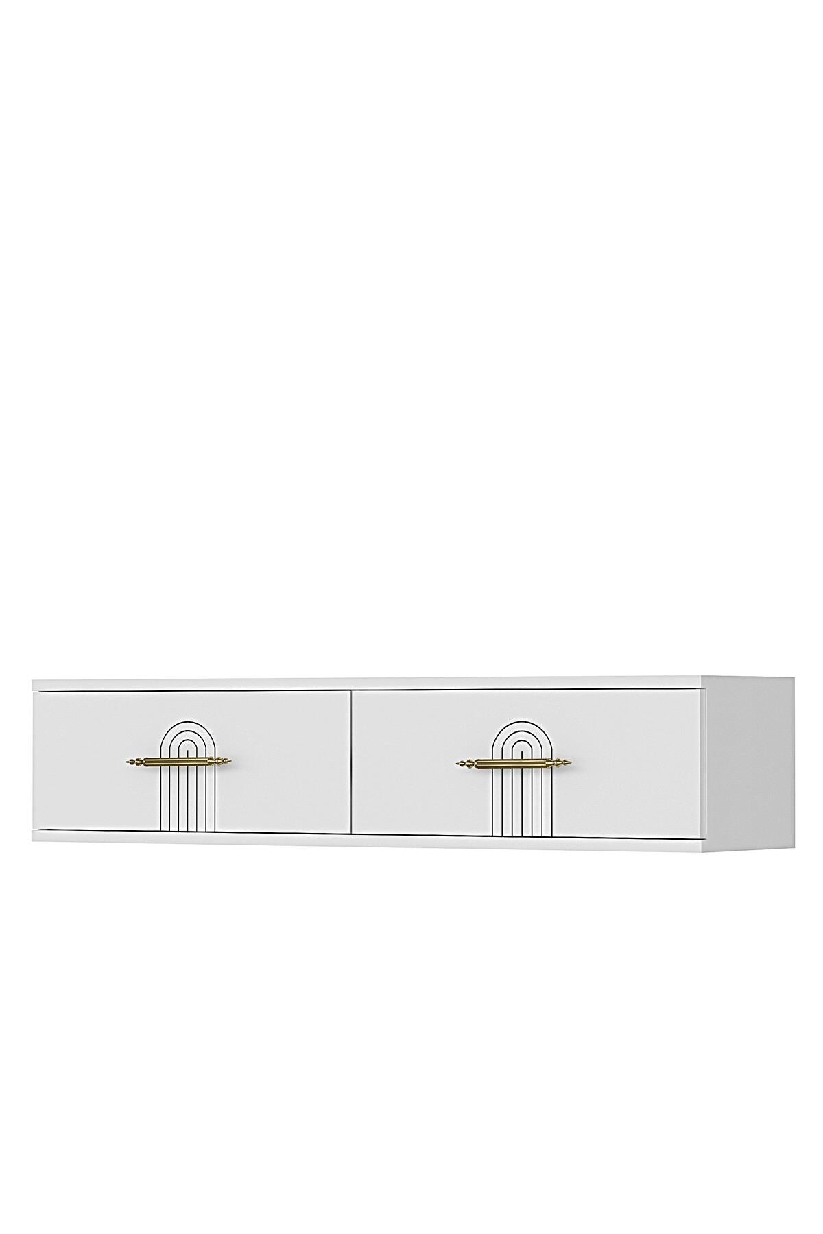 Συρταριέρα 120x25.5x29.6 εκ Λευκό 555CHM1651