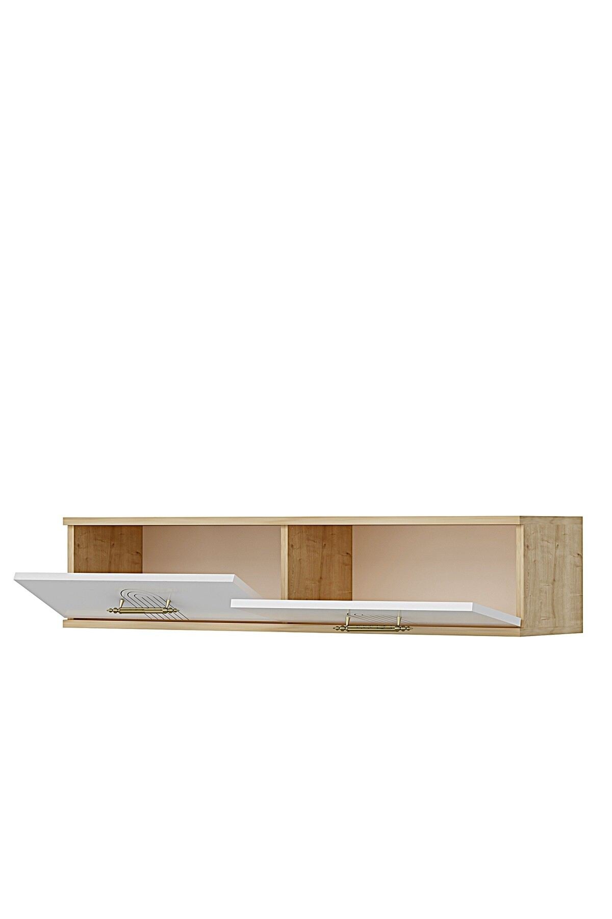 Συρταριέρα 120x25.5x29.6 εκ Δρυς Sapphire / Λευκό 555CHM1653