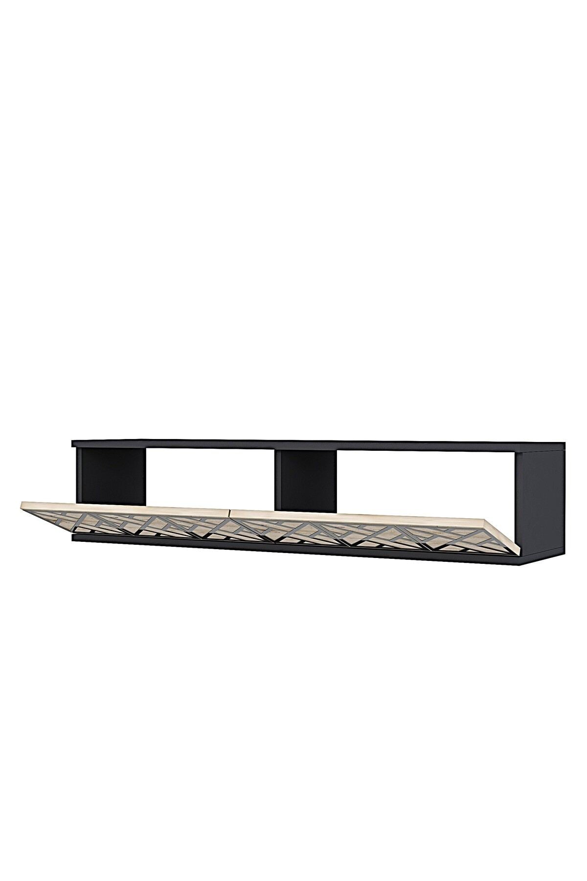 Συρταριέρα 120x25.5x29.6 εκ Ανθρακί / Travertine / Ασημί 555CHM1657